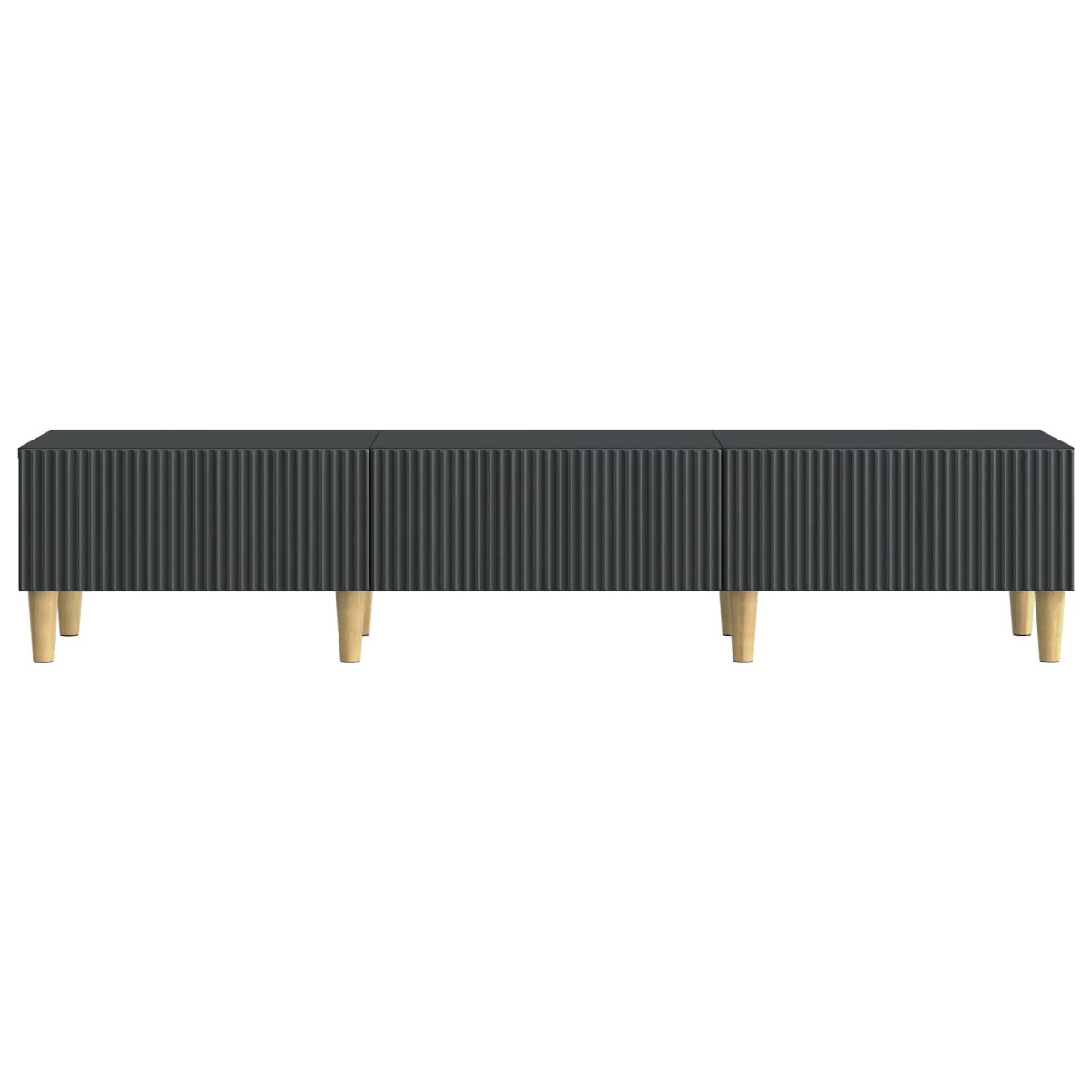 vidaXL Ντουλάπι TV Μαύρο 147 x 34,5 x 30 εκ Επεξεργασμένο Ξύλο