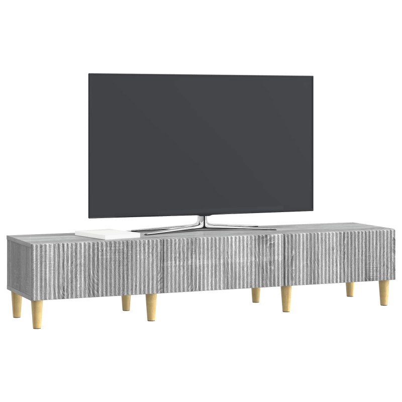 vidaXL Ντουλάπι TV Γκρι Sonoma 147 x 34,5 x 30 εκ Επεξεργασμένο Ξύλο