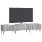 vidaXL Ντουλάπι TV Γκρι Sonoma 147 x 34,5 x 30 εκ Επεξεργασμένο Ξύλο