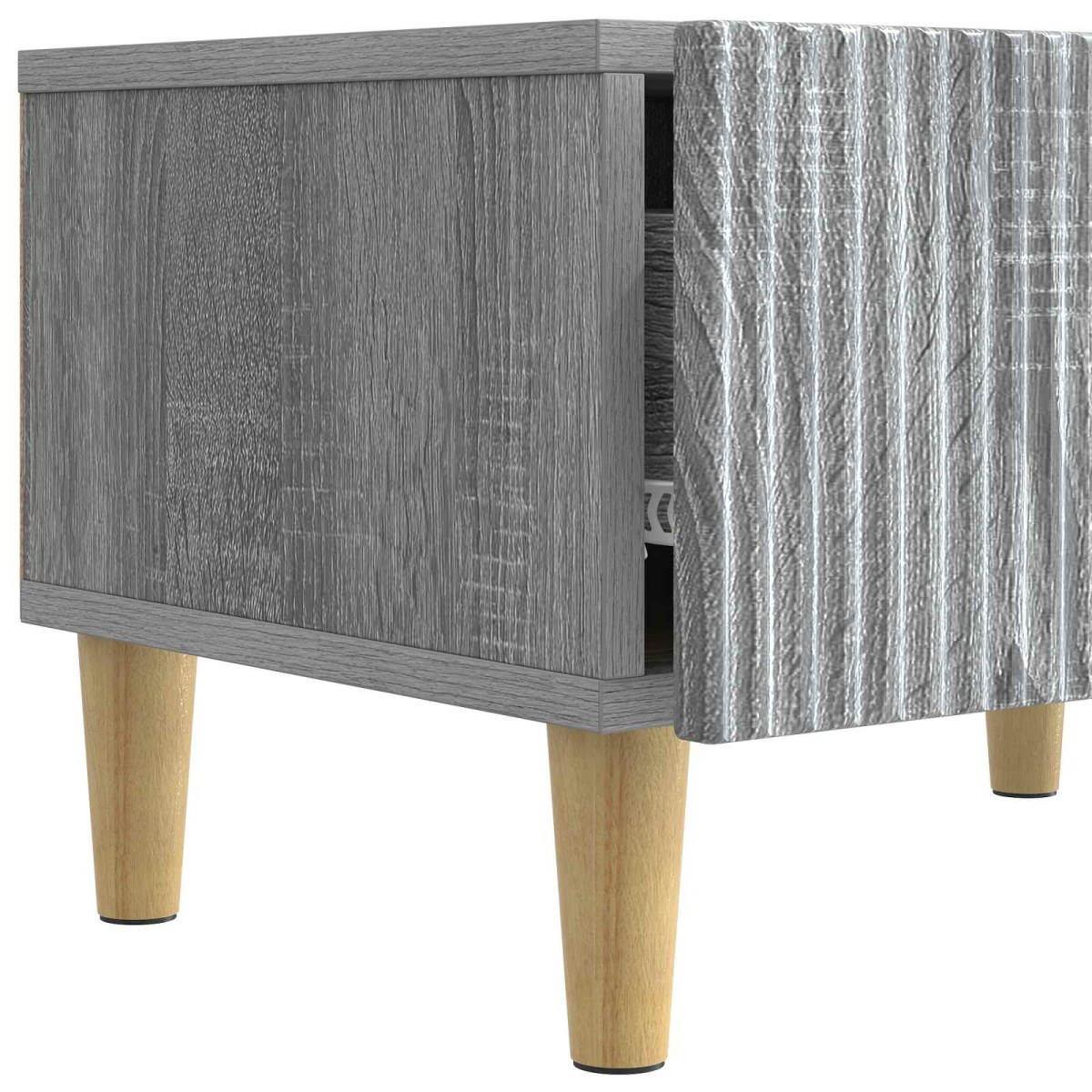 vidaXL Ντουλάπι TV Γκρι Sonoma 147 x 34,5 x 30 εκ Επεξεργασμένο Ξύλο
