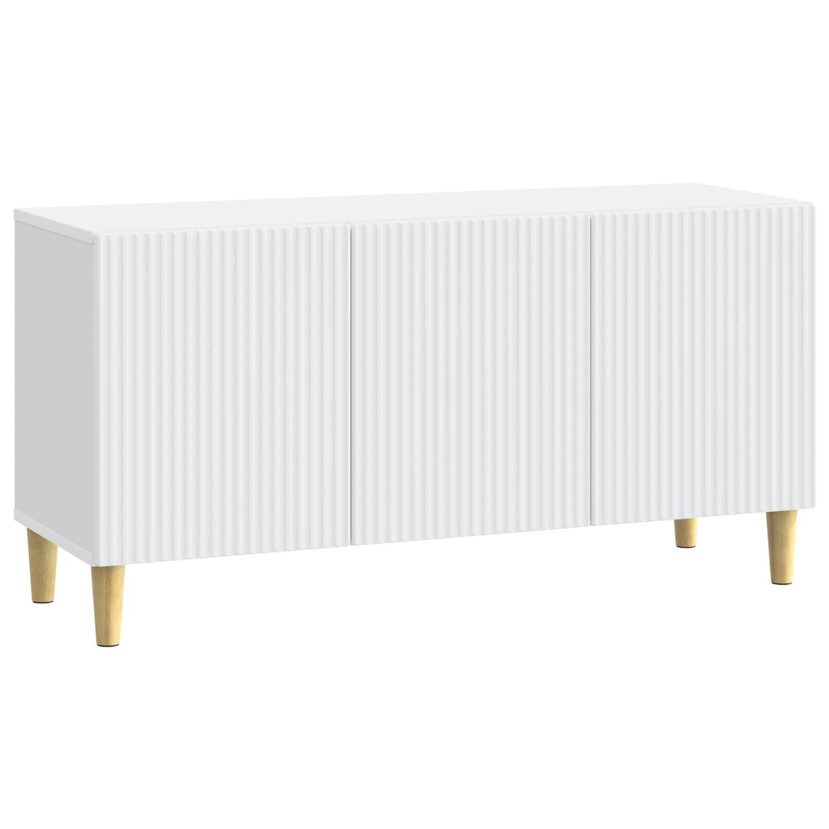 vidaXL Ντουλάπι TV Λευκό 99 x 34,5 x 50 εκ. Επεξεργασμένο Ξύλο