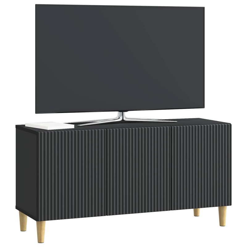 vidaXL Ντουλάπι TV Μαύρο 99 x 34,5 x 50 εκ. Επεξεργασμένο Ξύλο