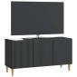 vidaXL Ντουλάπι TV Μαύρο 99 x 34,5 x 50 εκ. Επεξεργασμένο Ξύλο