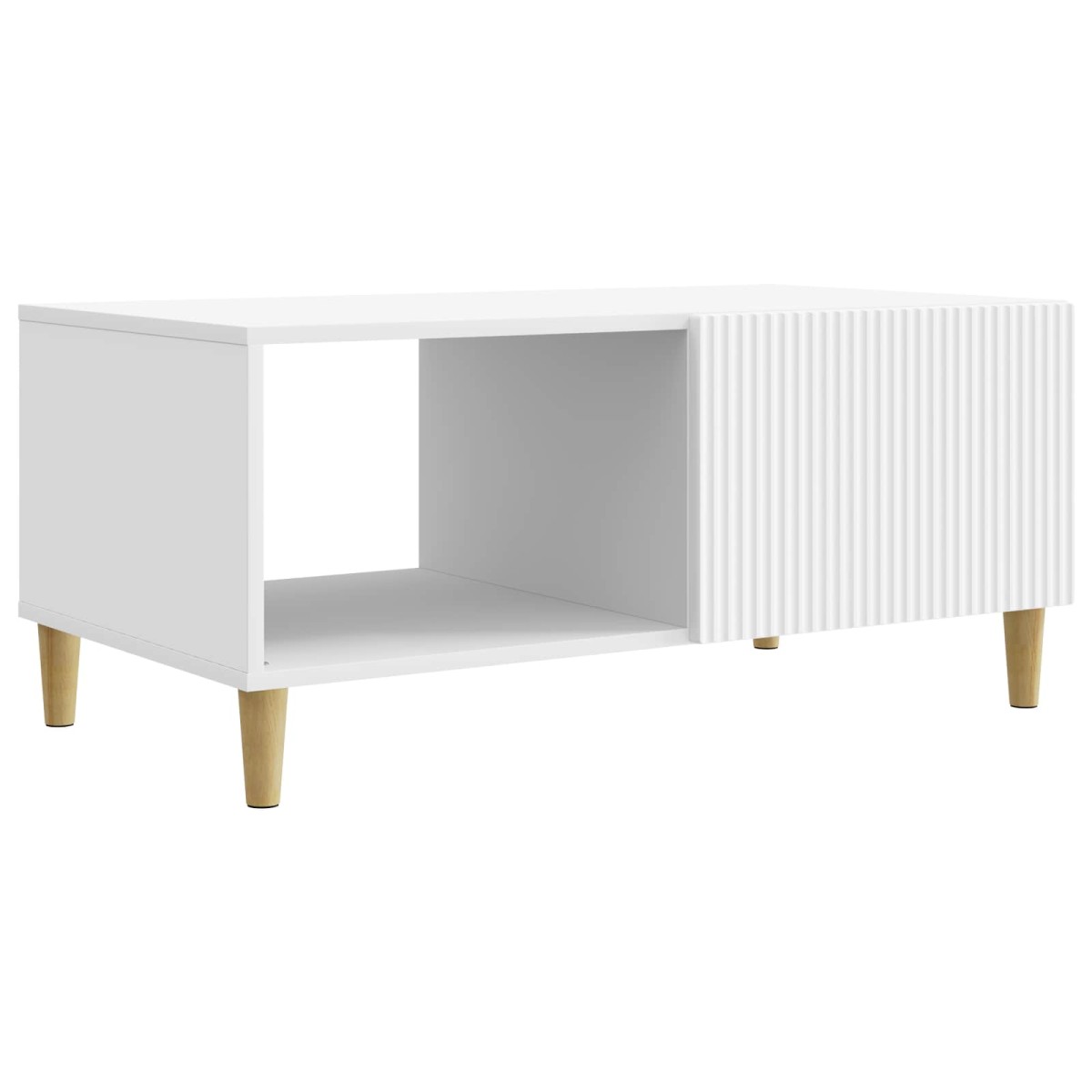 vidaXL Τραπεζάκι σαλονιού Λευκό 90 x 50 x 40 cm Επεξεργασμένο Ξύλο