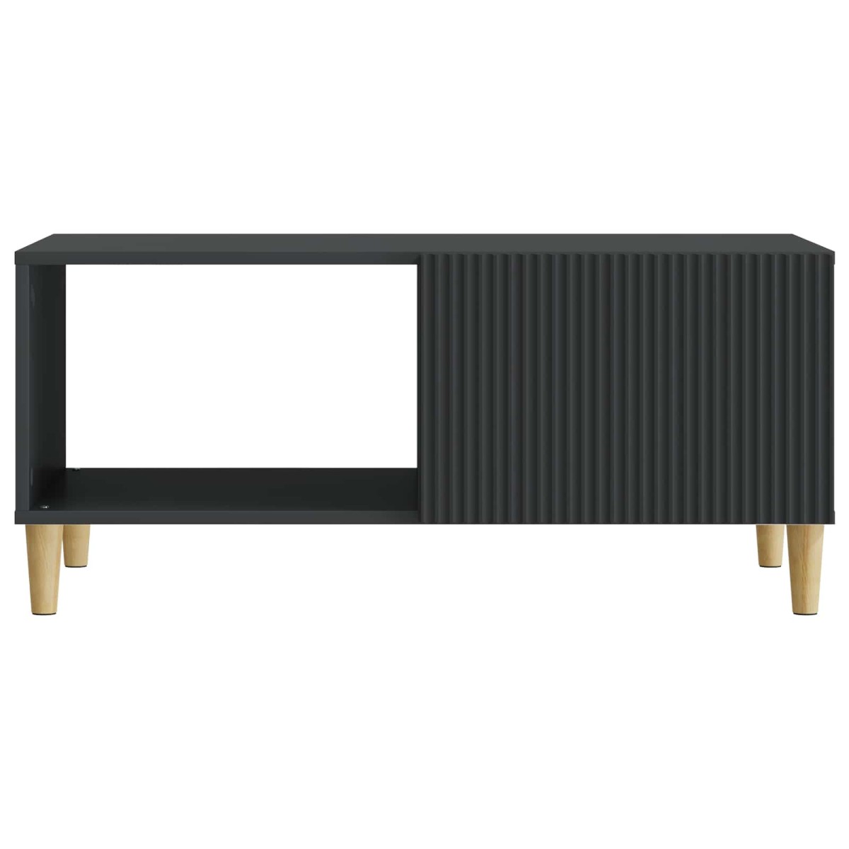 vidaXL Τραπεζάκι σαλονιού Μαύρο 90 x 50 x 40 cm Επεξεργασμένο Ξύλο