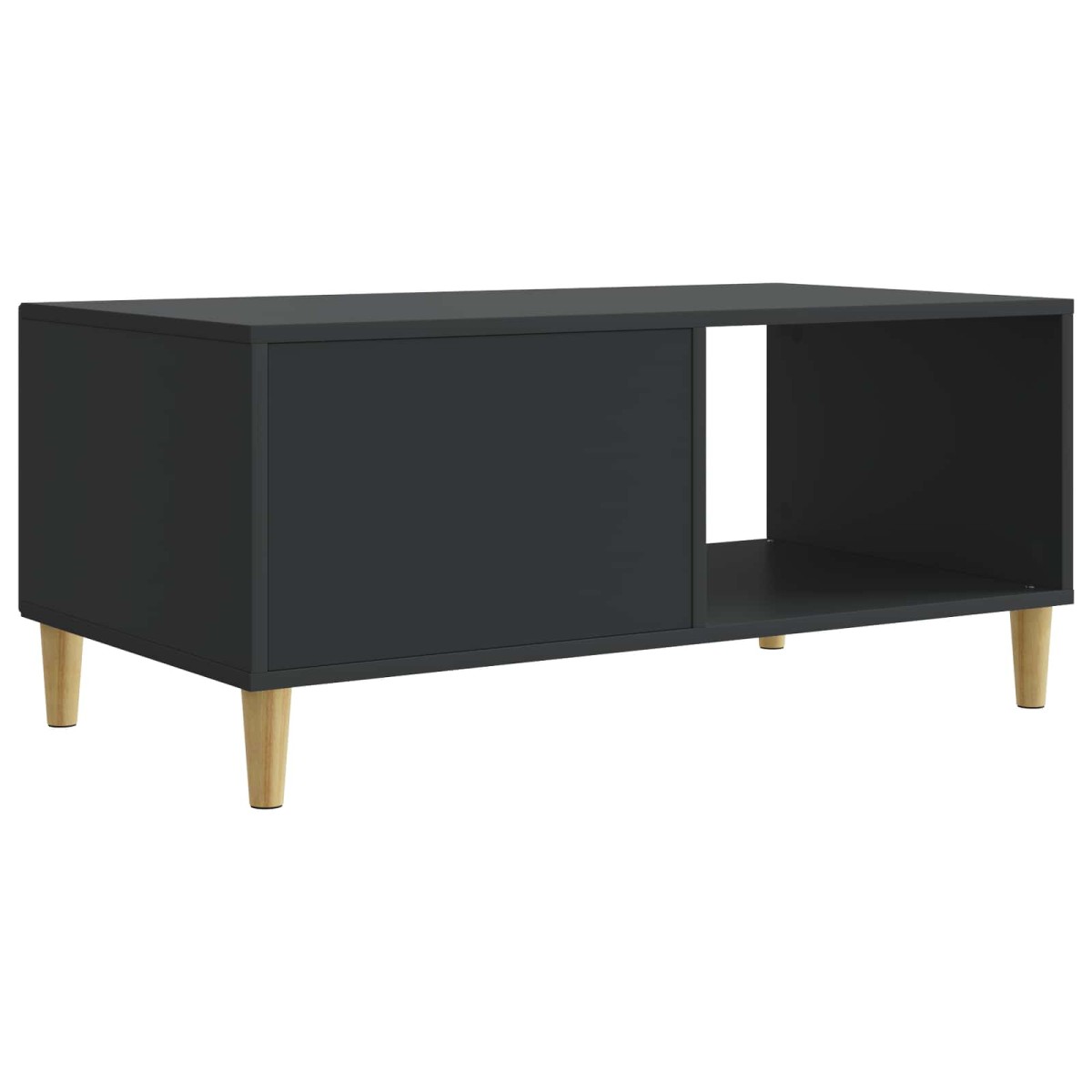 vidaXL Τραπεζάκι σαλονιού Μαύρο 90 x 50 x 40 cm Επεξεργασμένο Ξύλο