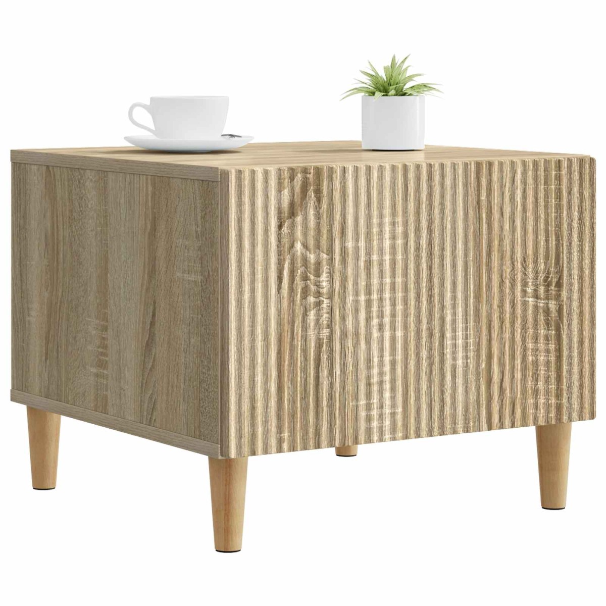vidaXL Τραπεζάκι σαλονιού με συρτάρι Sonoma Δρυς 49 x 50 x 40 εκ