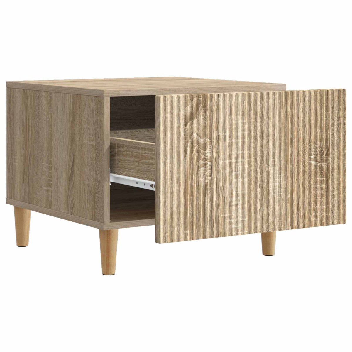 vidaXL Τραπεζάκι σαλονιού με συρτάρι Sonoma Δρυς 49 x 50 x 40 εκ