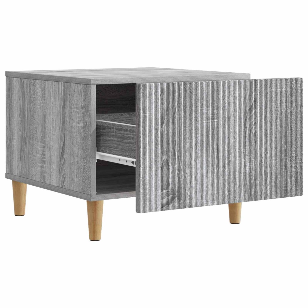 vidaXL Τραπεζάκι σαλονιού με συρτάρι Γκρι Sonoma 49 x 50 x 40 εκ