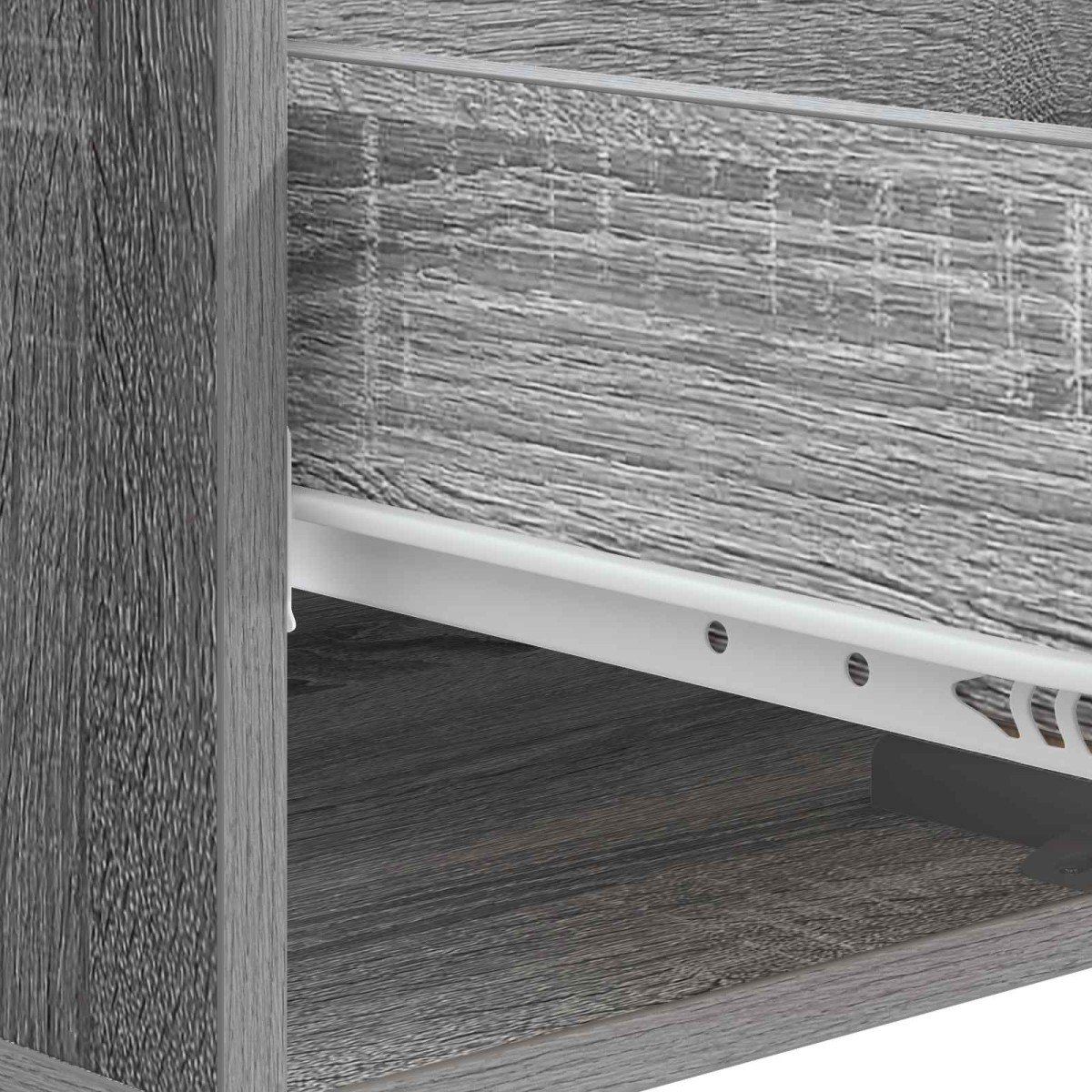 vidaXL Τραπεζάκι σαλονιού με συρτάρι Γκρι Sonoma 49 x 50 x 40 εκ