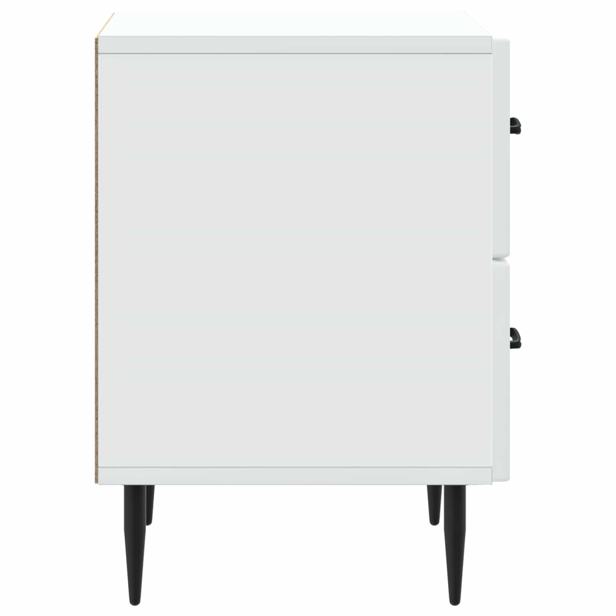 vidaXL Κομοδίνο Λευκό 43 x 34,5 x 47,5 εκ Επεξεργασμένο Ξύλο