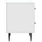vidaXL Κομοδίνο Λευκό 43 x 34,5 x 47,5 εκ Επεξεργασμένο Ξύλο