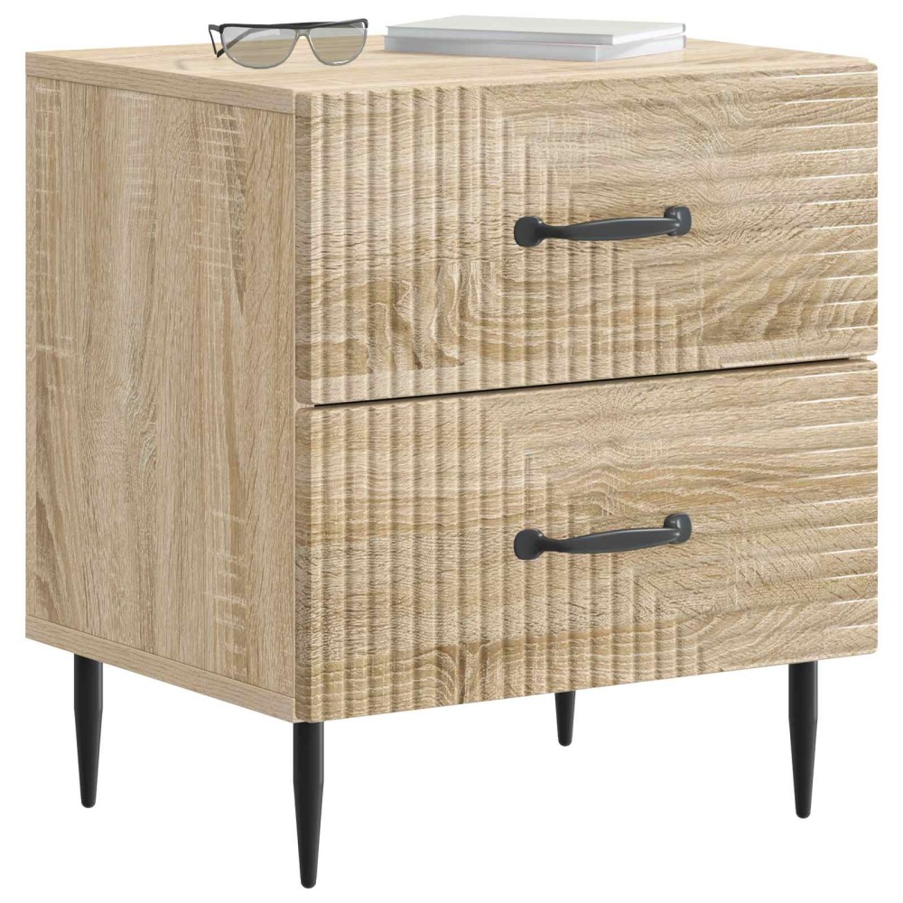 vidaXL Κομοδίνο Sonoma Δρυς 43 x 34,5 x 47,5 εκ Επεξεργασμένο Ξύλο