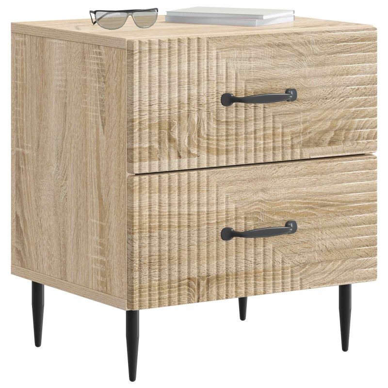 vidaXL Κομοδίνο Sonoma Δρυς 43 x 34,5 x 47,5 εκ Επεξεργασμένο Ξύλο