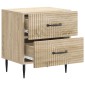 vidaXL Κομοδίνο 2 τεμ. Sonoma Δρυς 43 x 34,5 x 47,5 εκ
