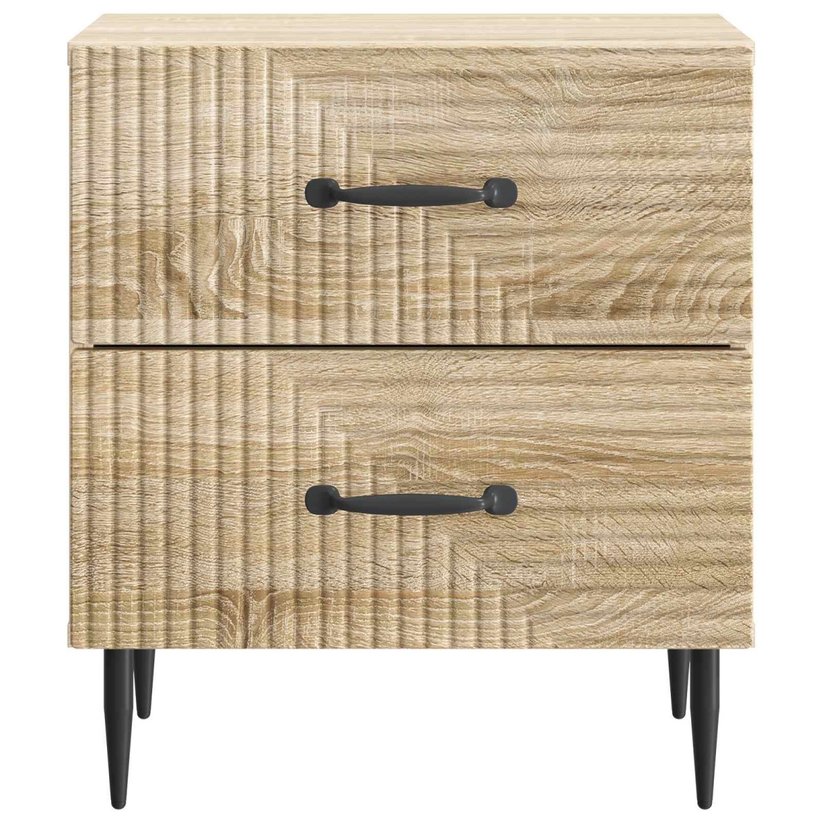 vidaXL Κομοδίνο 2 τεμ. Sonoma Δρυς 43 x 34,5 x 47,5 εκ