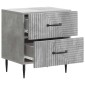 vidaXL Κομοδίνο Γκρι Σκυροδέματος 43 x 34,5 x 47,5 εκ