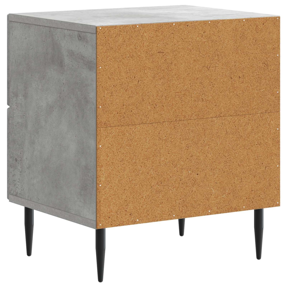 vidaXL Κομοδίνο 2 τεμ. Γκρι Σκυροδέματος 43 x 34,5 x 47,5 εκ