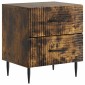 vidaXL Κομοδίνο Καπνισμένο Ξύλο Δρυός 43 x 34,5 x 47,5 εκ