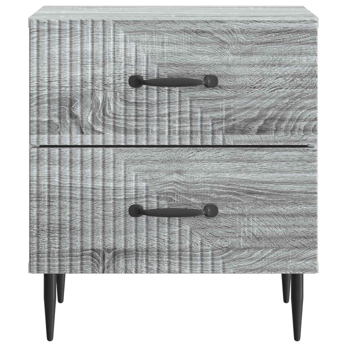 vidaXL Κομοδίνο Γκρι Sonoma 43 x 34,5 x 47,5 εκ Επεξεργασμένο Ξύλο