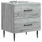vidaXL Κομοδίνο 2 τεμ. Γκρι Sonoma 43 x 34,5 x 47,5 εκ