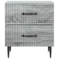 vidaXL Κομοδίνο 2 τεμ. Γκρι Sonoma 43 x 34,5 x 47,5 εκ