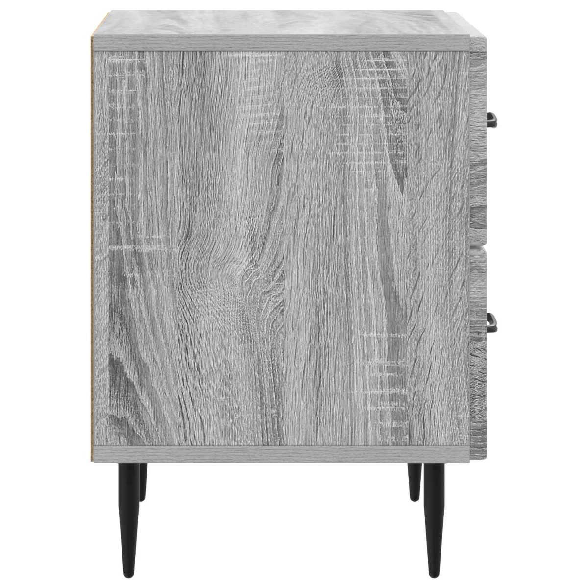 vidaXL Κομοδίνο 2 τεμ. Γκρι Sonoma 43 x 34,5 x 47,5 εκ