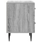 vidaXL Κομοδίνο 2 τεμ. Γκρι Sonoma 43 x 34,5 x 47,5 εκ