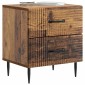 vidaXL Κομοδίνο 2 τεμ. Παλαιωμένο ξύλο 43 x 34,5 x 47,5 εκ