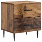 vidaXL Κομοδίνο 2 τεμ. Παλαιωμένο ξύλο 43 x 34,5 x 47,5 εκ