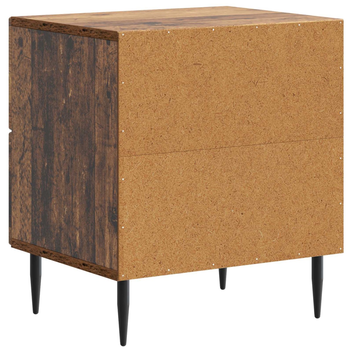 vidaXL Κομοδίνο 2 τεμ. Παλαιωμένο ξύλο 43 x 34,5 x 47,5 εκ