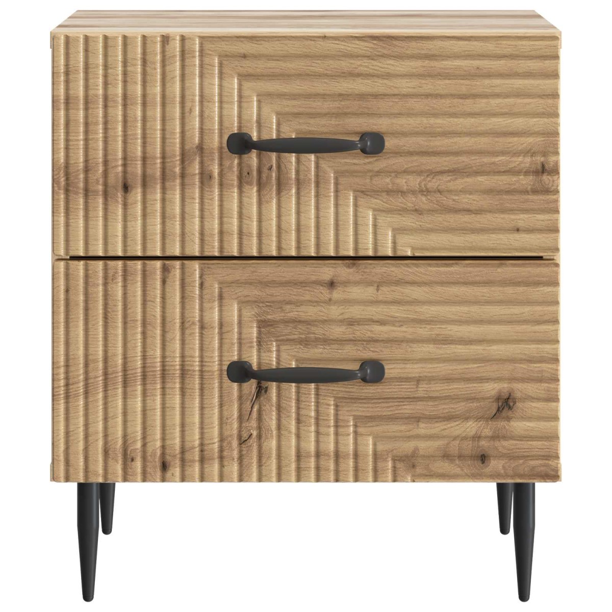 vidaXL Κομοδίνο Artisan Δρυς 43 x 34,5 x 47,5 εκ Επεξεργασμένο Ξύλο