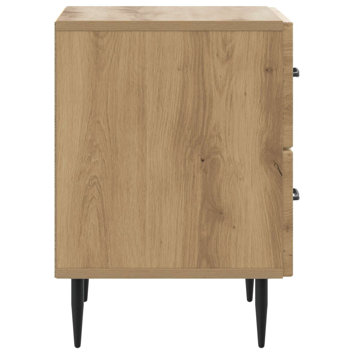 vidaXL Κομοδίνο Artisan Δρυς 43 x 34,5 x 47,5 εκ Επεξεργασμένο Ξύλο