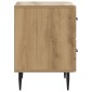vidaXL Κομοδίνο Artisan Δρυς 43 x 34,5 x 47,5 εκ Επεξεργασμένο Ξύλο