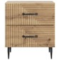 vidaXL Κομοδίνο 2 τεμ. Artisan Δρυς 43 x 34,5 x 47,5 εκ