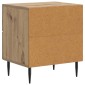 vidaXL Κομοδίνο 2 τεμ. Artisan Δρυς 43 x 34,5 x 47,5 εκ