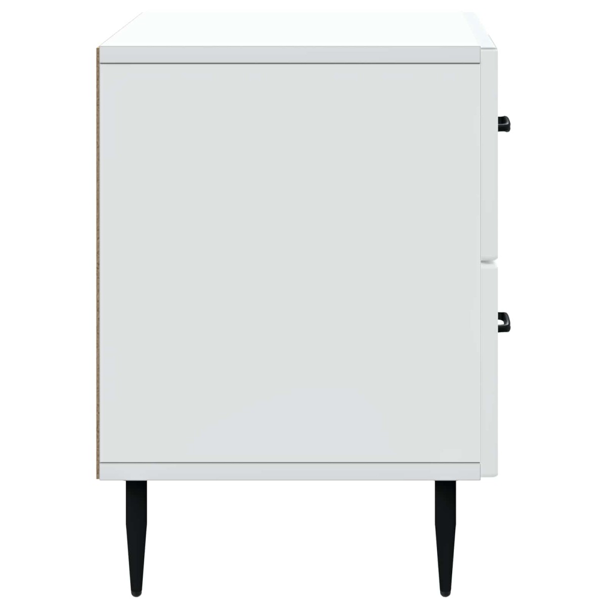 vidaXL Κομοδίνο Λευκό 62 x 34,5 x 47,5 εκ Επεξεργασμένο Ξύλο