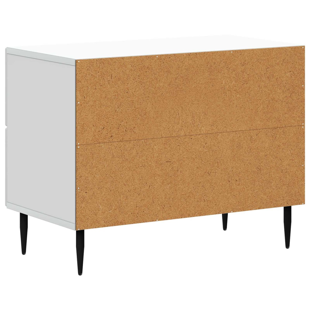vidaXL Κομοδίνο Λευκό 62 x 34,5 x 47,5 εκ Επεξεργασμένο Ξύλο