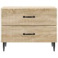 vidaXL Κομοδίνο Sonoma Δρυς 62 x 34,5 x 47,5 εκ Επεξεργασμένο Ξύλο
