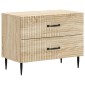 vidaXL Κομοδίνο Sonoma Δρυς 62 x 34,5 x 47,5 εκ Επεξεργασμένο Ξύλο