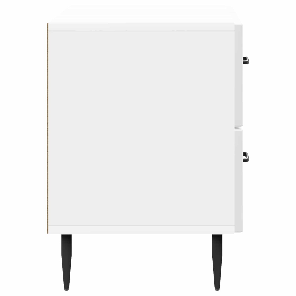 vidaXL Κομοδίνο με συρτάρι Γυαλιστερό Λευκό 62 x 34,5 x 47,5 εκ