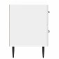 vidaXL Κομοδίνο με συρτάρι Γυαλιστερό Λευκό 62 x 34,5 x 47,5 εκ