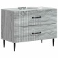 vidaXL Κομοδίνο Γκρι Sonoma 62 x 34,5 x 47,5 εκ Επεξεργασμένο Ξύλο