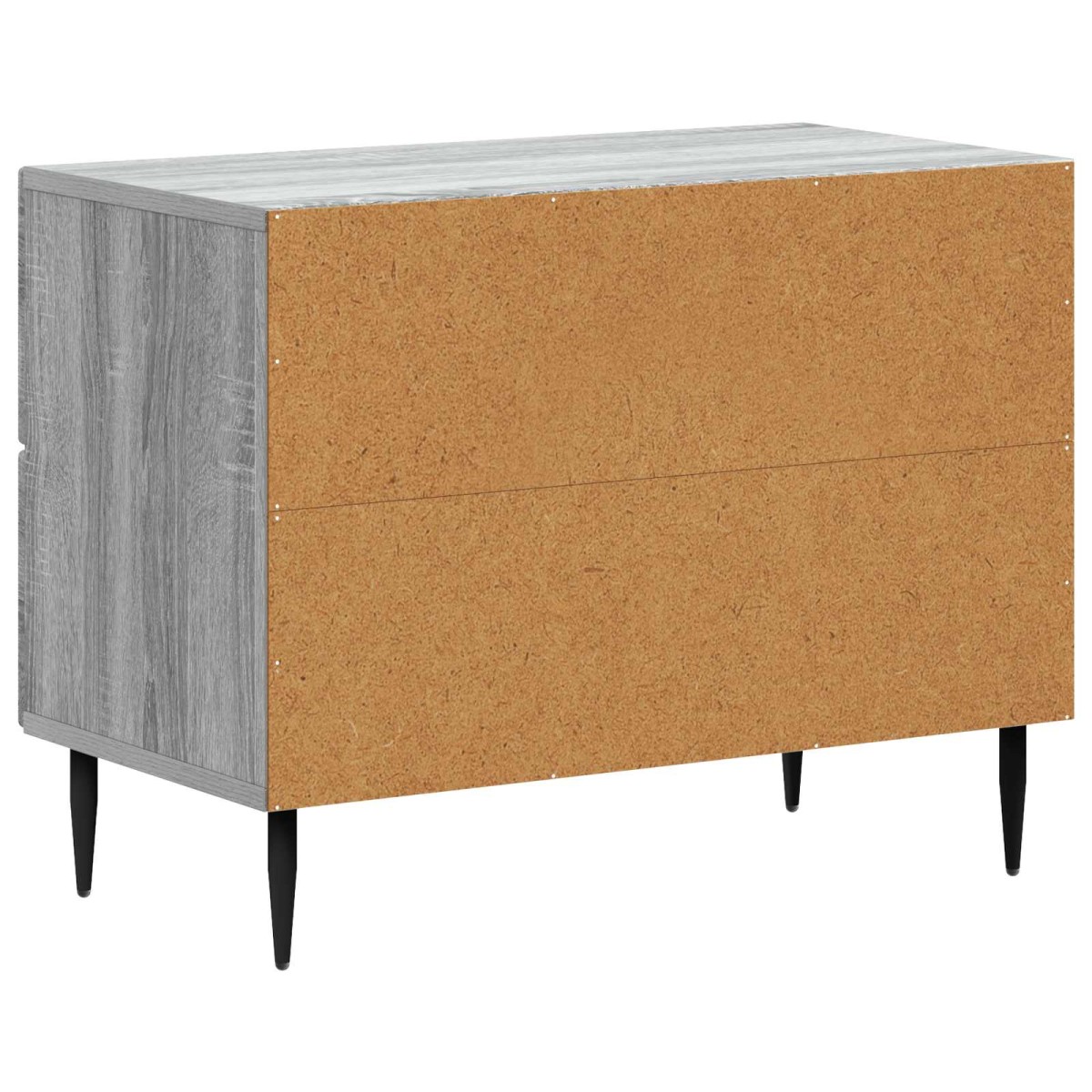 vidaXL Κομοδίνο Γκρι Sonoma 62 x 34,5 x 47,5 εκ Επεξεργασμένο Ξύλο
