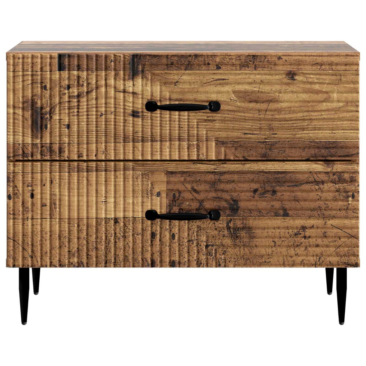 vidaXL Κομοδίνο Παλαιωμένο ξύλο 62 x 34,5 x 47,5 εκ Επεξεργασμένο Ξύλο