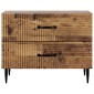 vidaXL Κομοδίνο Παλαιωμένο ξύλο 62 x 34,5 x 47,5 εκ Επεξεργασμένο Ξύλο