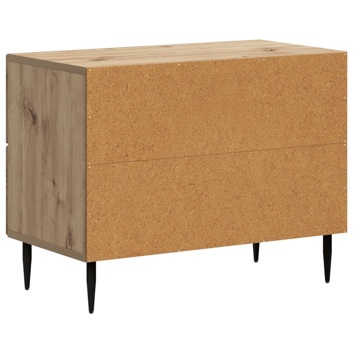 vidaXL Κομοδίνο Artisan Δρυς 62 x 34,5 x 47,5 εκ Επεξεργασμένο Ξύλο