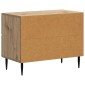 vidaXL Κομοδίνο Artisan Δρυς 62 x 34,5 x 47,5 εκ Επεξεργασμένο Ξύλο