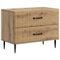 vidaXL Κομοδίνο Artisan Δρυς 62 x 34,5 x 47,5 εκ Επεξεργασμένο Ξύλο