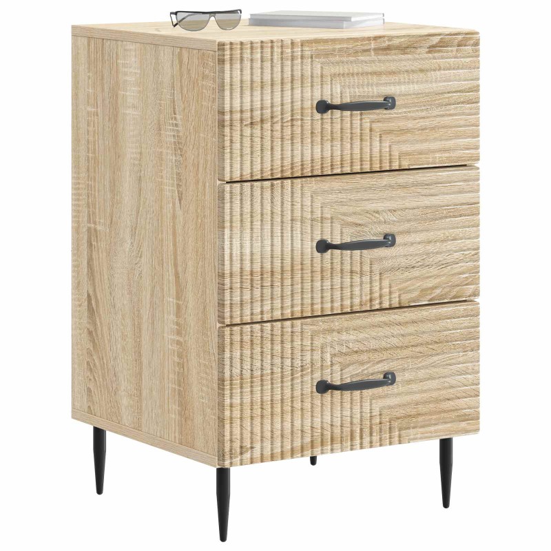 vidaXL Κομοδίνο Sonoma Δρυς 43 x 41 x 66,5 εκ. Επεξεργασμένο Ξύλο